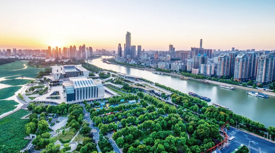 Hanjiang Bay Ecological Restoration Project in Wuhan, Hubei, China